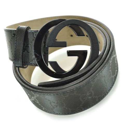 gucci mens belt black|gucci belt men's black imprime.